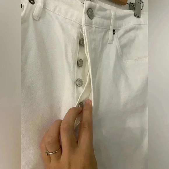 AGOLDE RILEY Crop High Rise Straight Size 30 white color - Picture 4 of 8